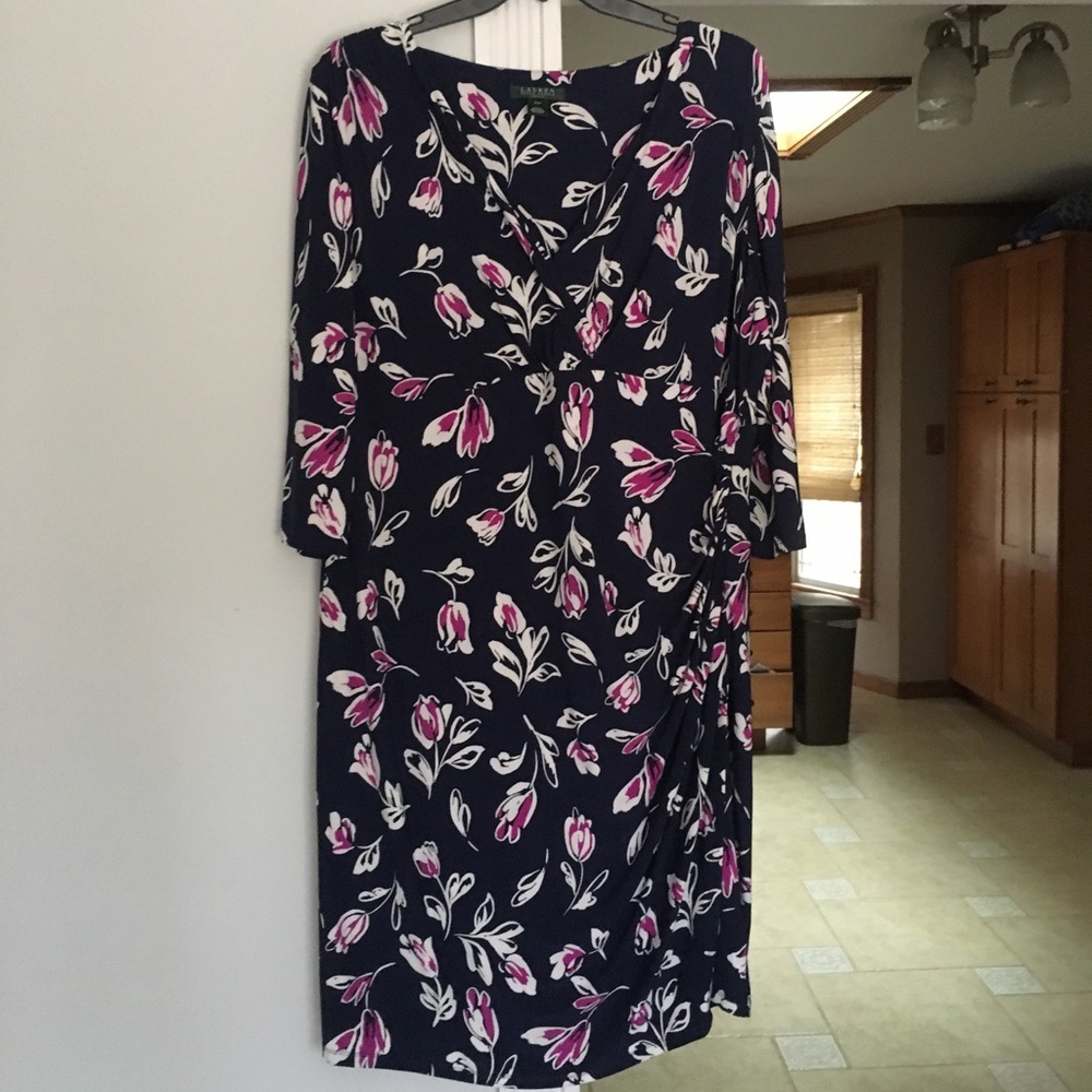 Ralph Lauren faux wrap dress